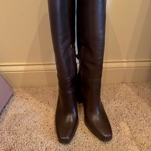Women's Tall Brown Heeled Boots